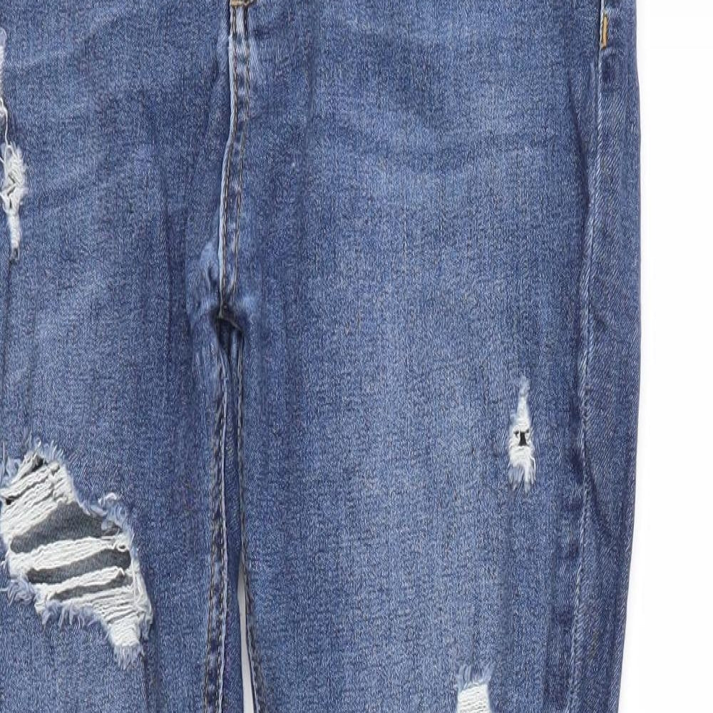 Womens UK Size 32 Preworn Regular Fit Skinny Blue Jeans