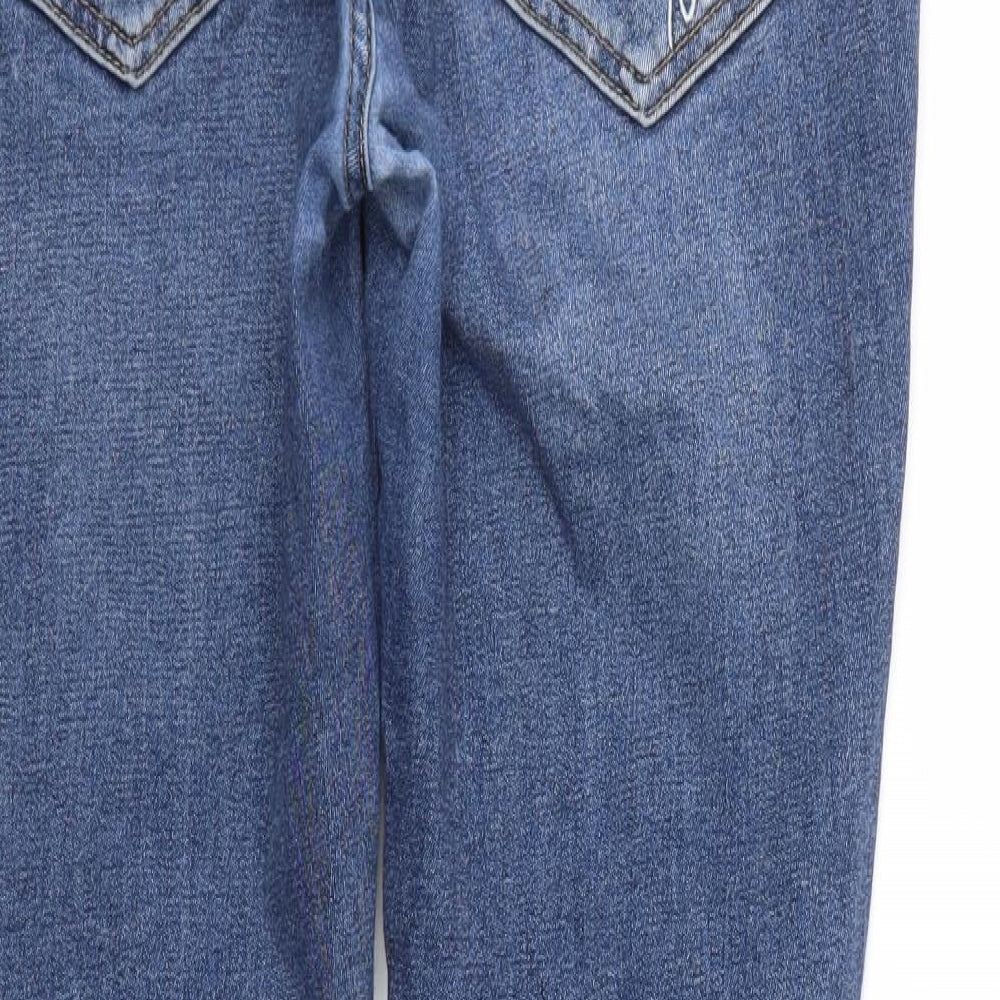 Womens UK Size 32 Preworn Regular Fit Skinny Blue Jeans