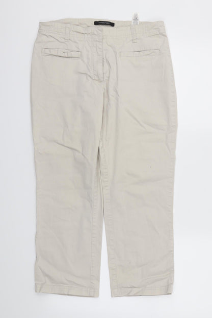 Womens UK Size 12 St Bernard Regular Fit  Beige Trousers