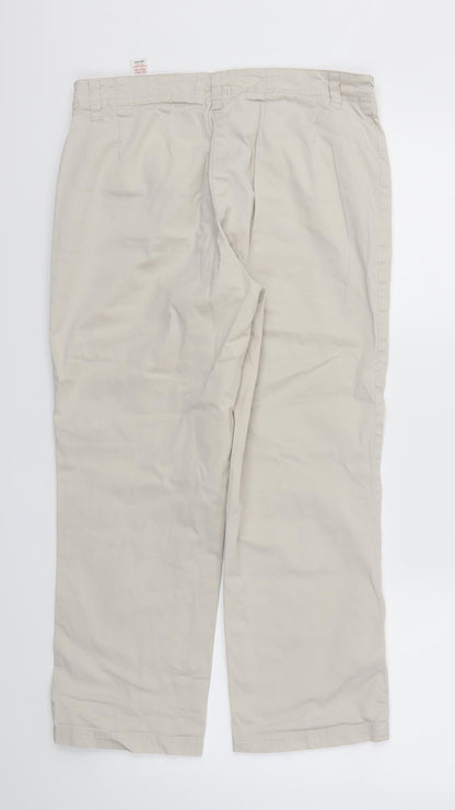 Womens UK Size 12 St Bernard Regular Fit  Beige Trousers