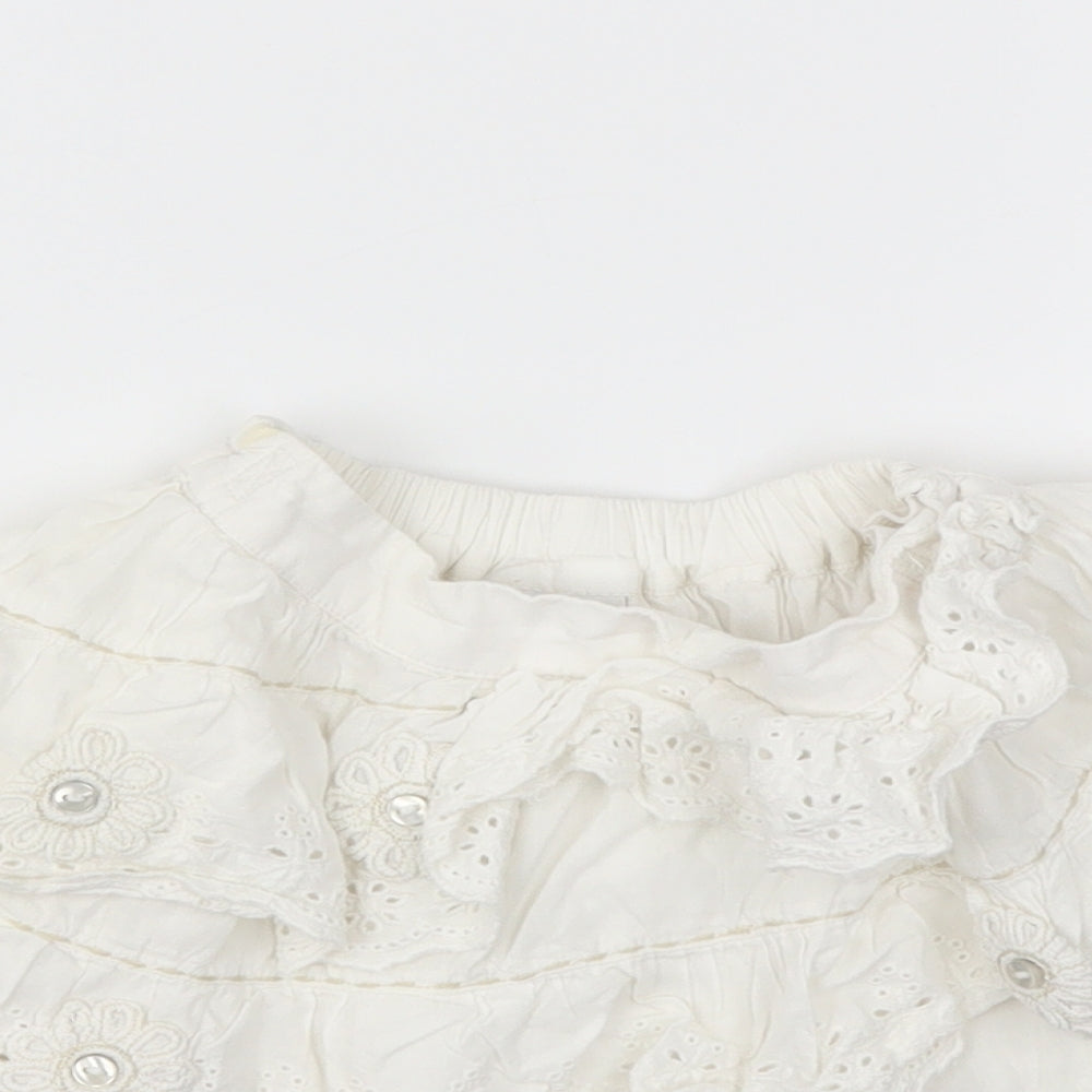 NEXT  Girls White   Flare Skirt Size 2-3 Years
