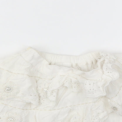 NEXT  Girls White   Flare Skirt Size 2-3 Years