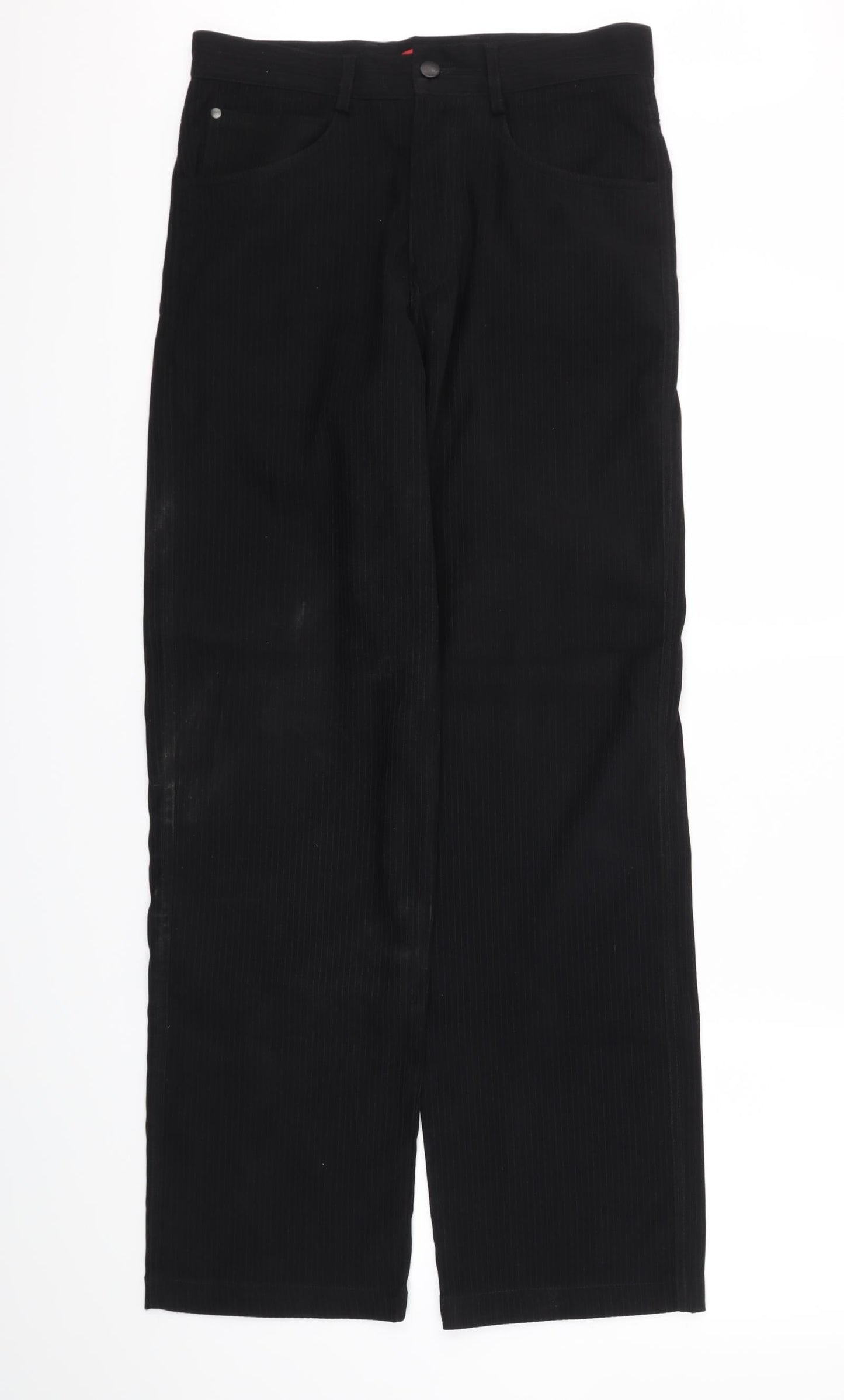 ID Womens Black   Trousers  Size 30 in L30 in