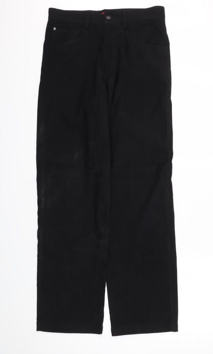 ID Womens Black   Trousers  Size 30 in L30 in