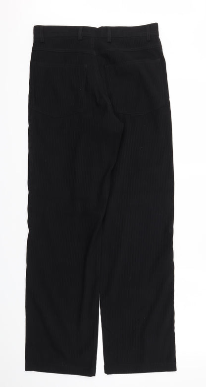 ID Womens Black   Trousers  Size 30 in L30 in