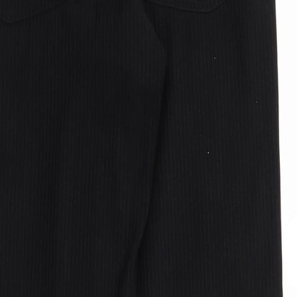 ID Womens Black   Trousers  Size 30 in L30 in