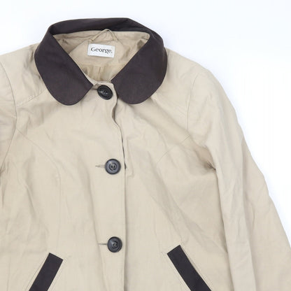 George Womens Beige   Jacket Coat Size 14