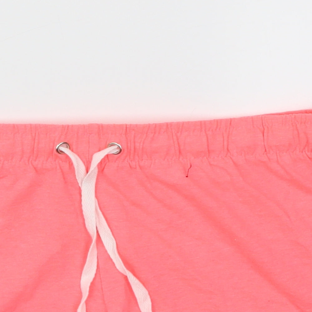 Primark Womens Pink   Cut-Off Shorts Size 8 - Stretch waistband