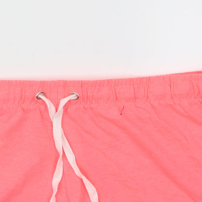 Primark Womens Pink   Cut-Off Shorts Size 8 - Stretch waistband