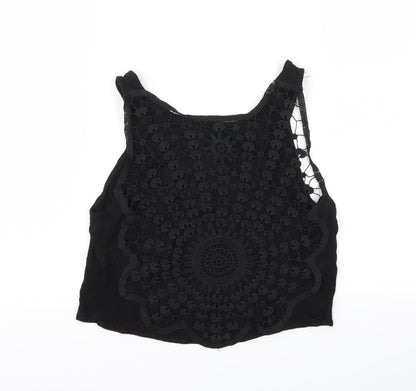 H&M Womens Black   Basic T-Shirt Size 8