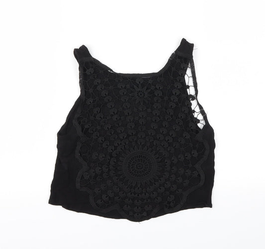 H&M Womens Black   Basic T-Shirt Size 8