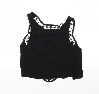 H&M Womens Black   Basic T-Shirt Size 8
