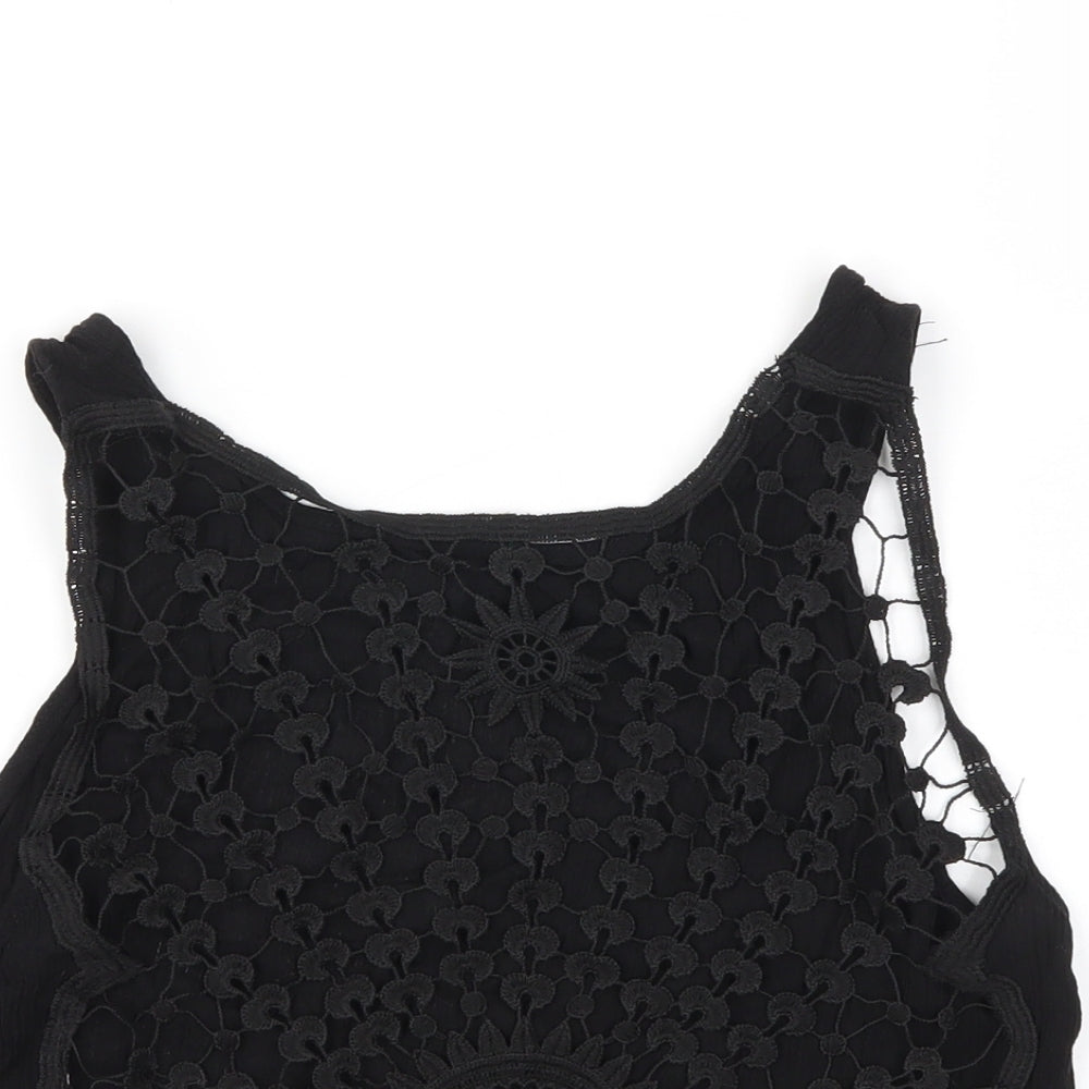 H&M Womens Black   Basic T-Shirt Size 8