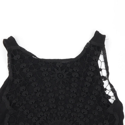 H&M Womens Black   Basic T-Shirt Size 8