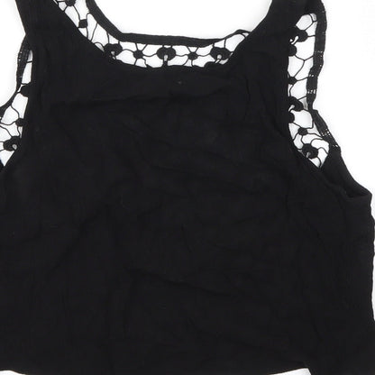 H&M Womens Black   Basic T-Shirt Size 8