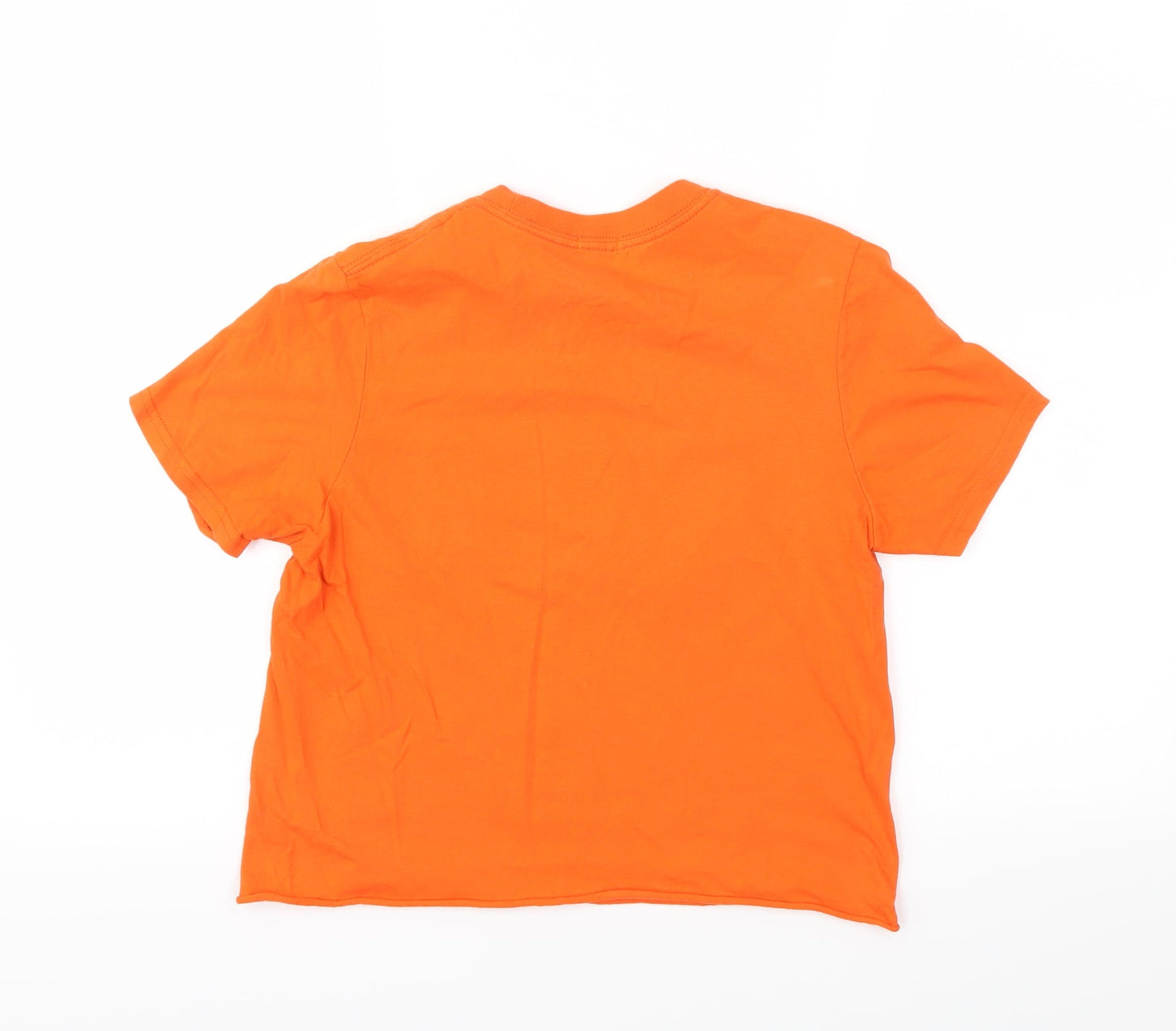 Womens UK Size 8 River Island Orange Basic T-Shirt