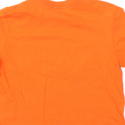 Womens UK Size 8 River Island Orange Basic T-Shirt