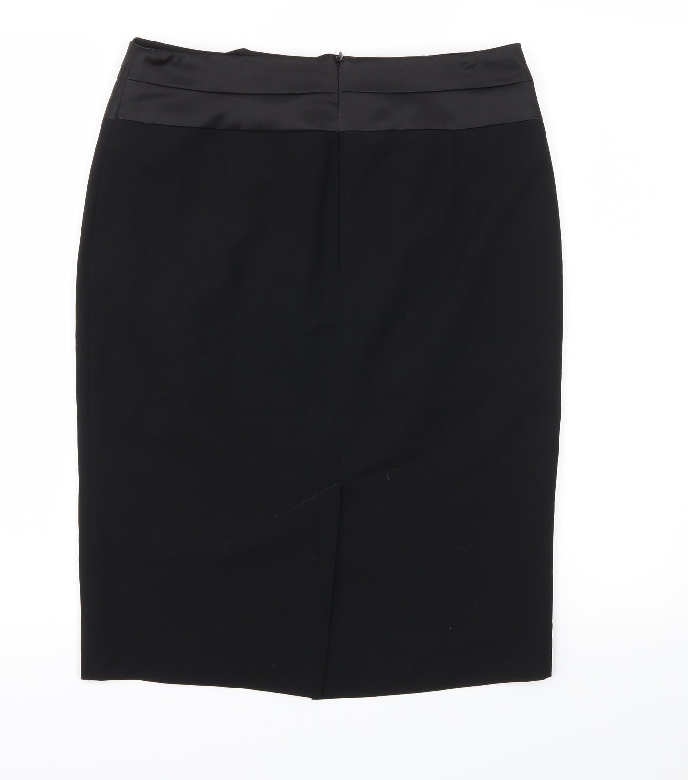 M&S Womens Black   A-Line Skirt Size 10