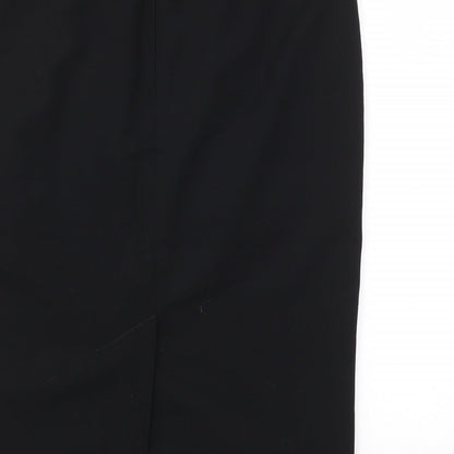 M&S Womens Black   A-Line Skirt Size 10