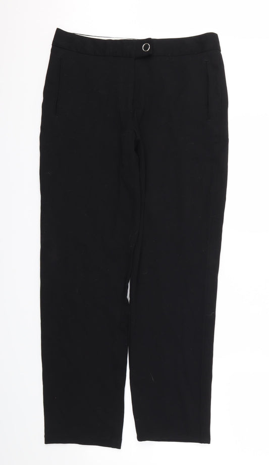 M&S Womens Black   Trousers  Size 10 L28 in