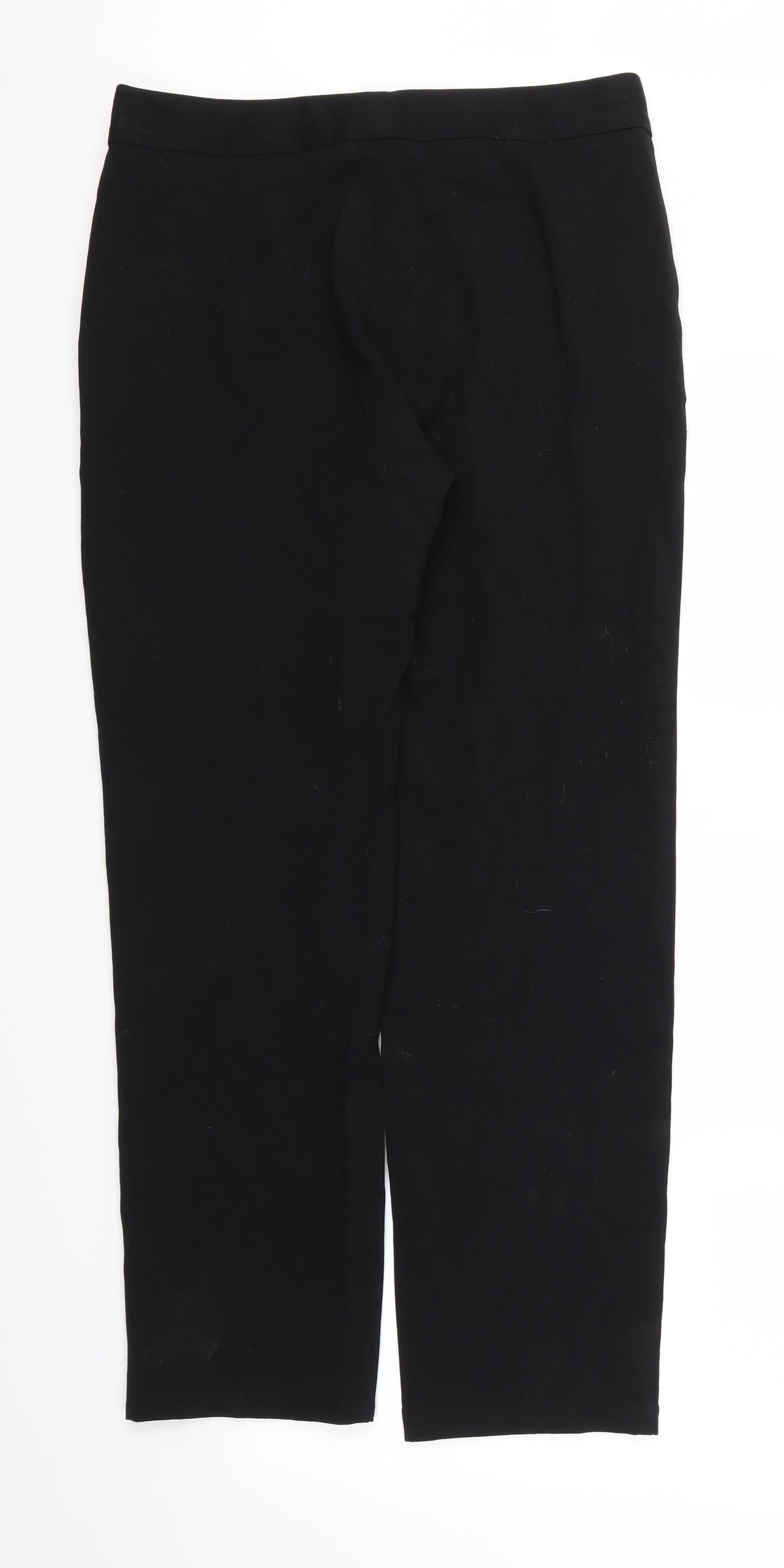 M&S Womens Black   Trousers  Size 10 L28 in