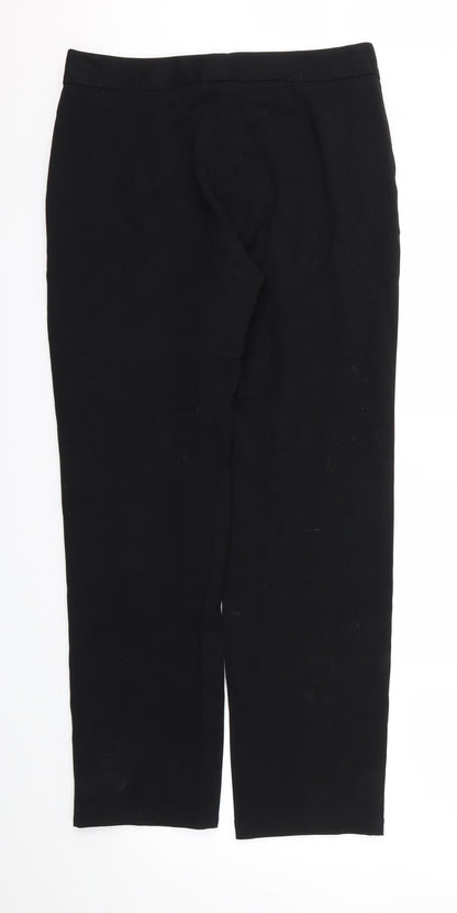 M&S Womens Black   Trousers  Size 10 L28 in