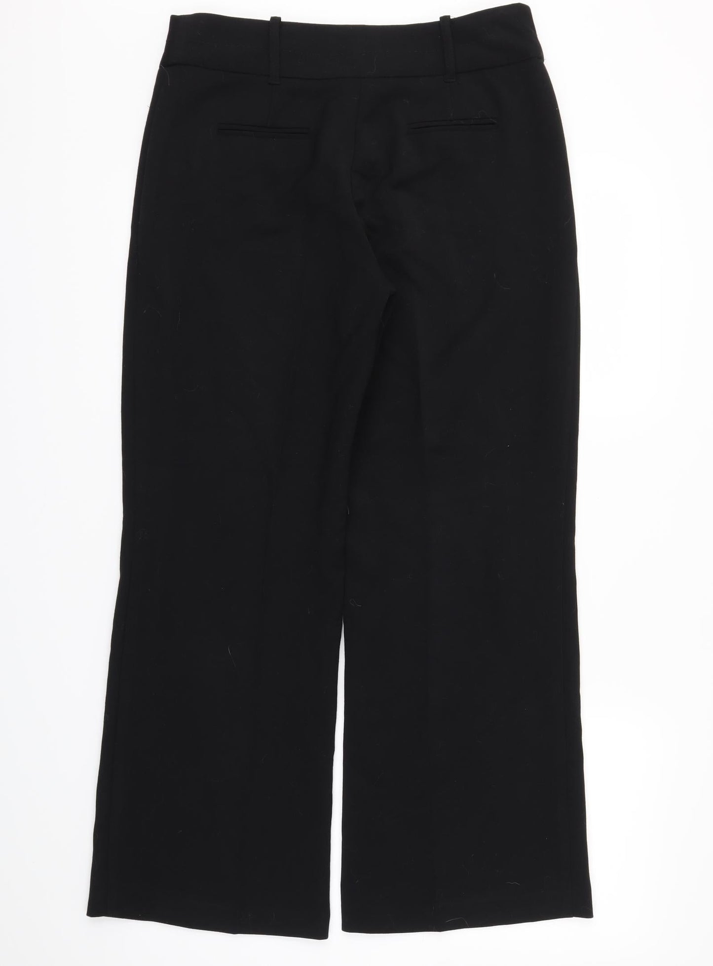 PER UNA  Womens Black Houndstooth  Trousers  Size 10 L28 in