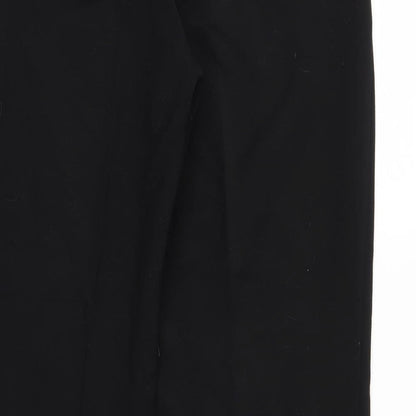 PER UNA  Womens Black Houndstooth  Trousers  Size 10 L28 in