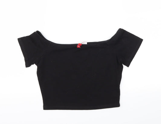 Womens UK Size S H&M Black Basic Tank
