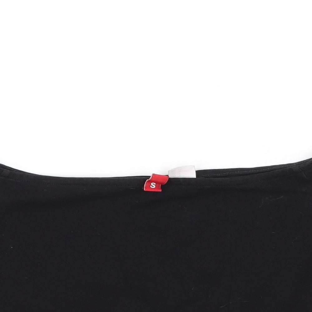 Womens UK Size S H&M Black Basic Tank