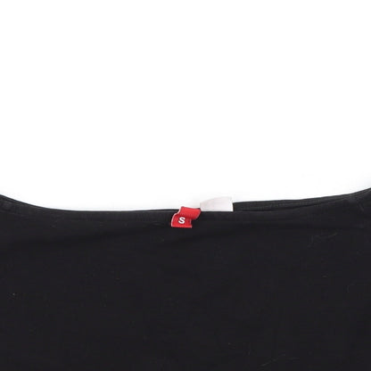Womens UK Size S H&M Black Basic Tank