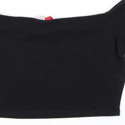 Womens UK Size S H&M Black Basic Tank
