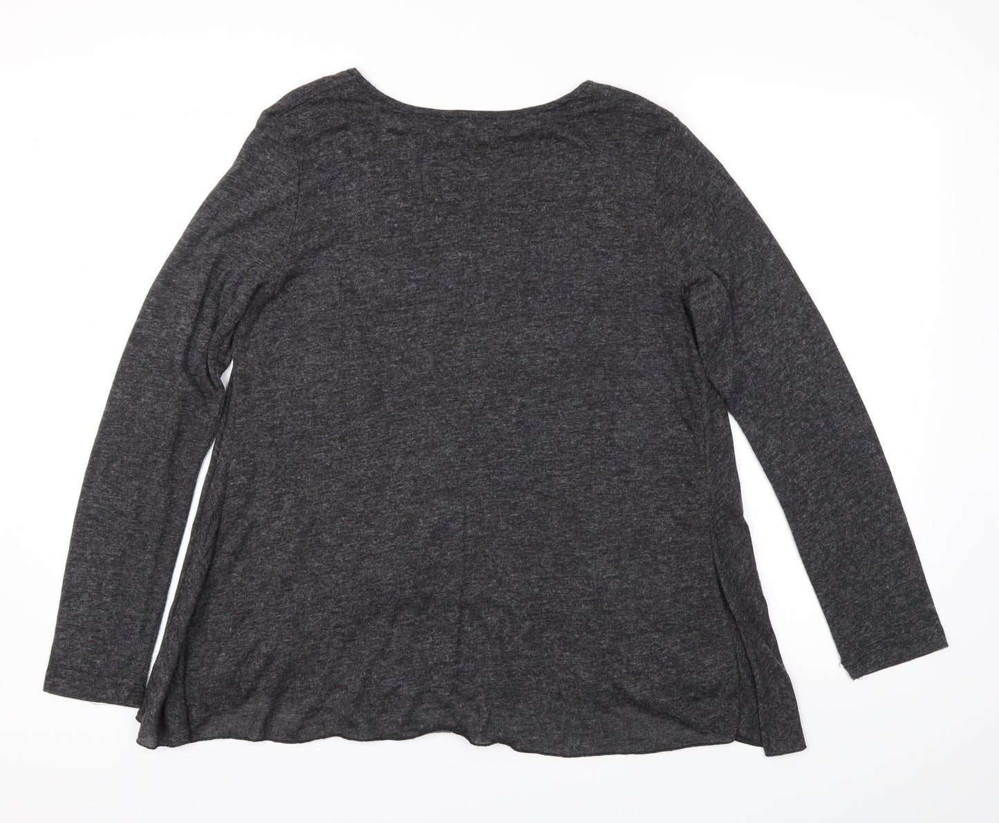 Lily Originals Womens Grey   Basic T-Shirt Size 12
