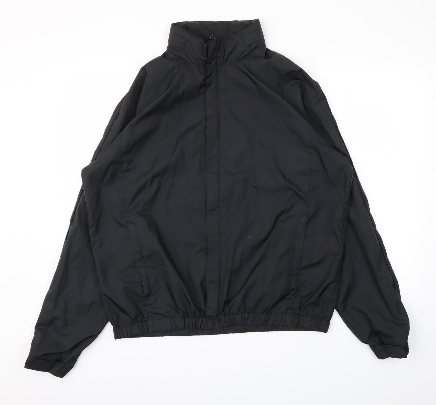 Mens UK Size M Preworn Black Rain Coat