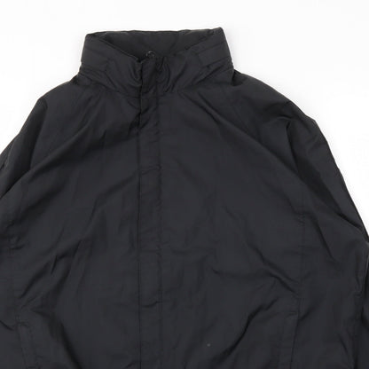 Mens UK Size M Preworn Black Rain Coat