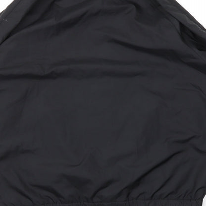 Mens UK Size M Preworn Black Rain Coat