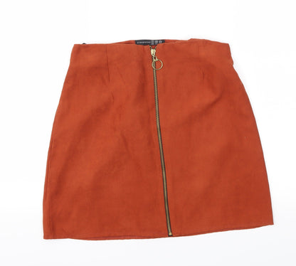 Primark Womens Brown   A-Line Skirt Size 8