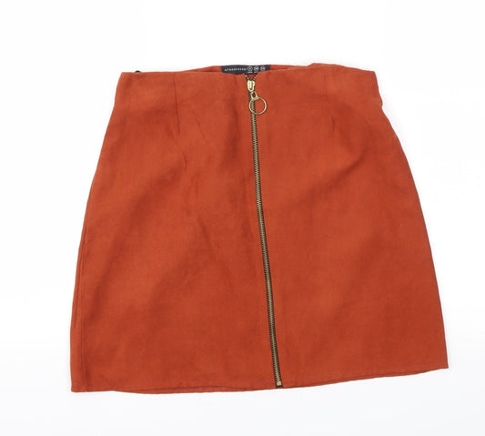 Primark Womens Brown   A-Line Skirt Size 8