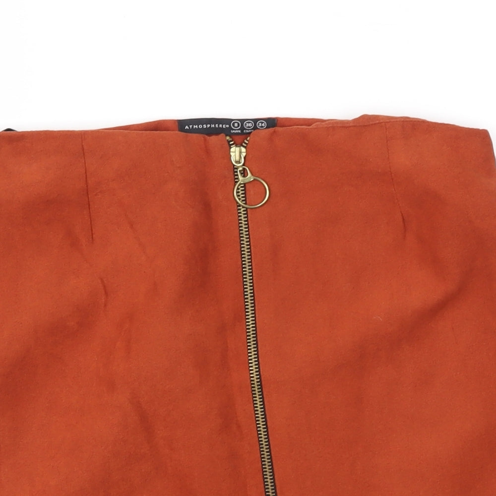 Primark Womens Brown   A-Line Skirt Size 8