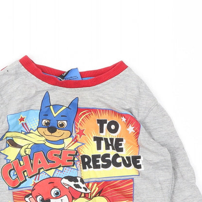George Boys Grey Animal Print  Basic T-Shirt Size 2 Years