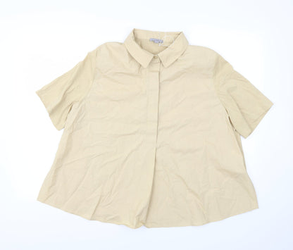 Womens UK Size M ASOS Beige Basic T-Shirt