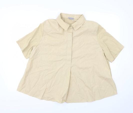 Womens UK Size M ASOS Beige Basic T-Shirt