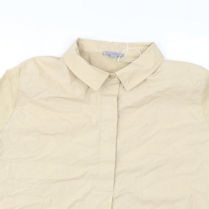 Womens UK Size M ASOS Beige Basic T-Shirt