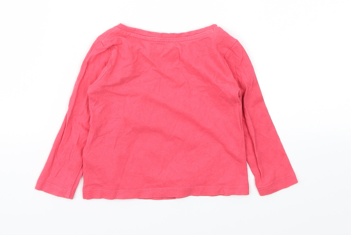GAP  Girls Pink Animal Print   T-Shirt Size 12-18 Months