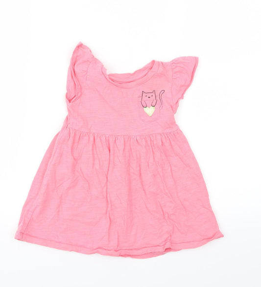 Gap Girls Pink Animal Print  A-Line  Size 18-24 Months