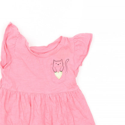 Gap Girls Pink Animal Print  A-Line  Size 18-24 Months