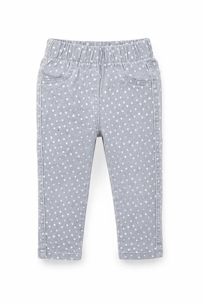 Matalan Girls Grey Argyle/Diamond  Capri Trousers Size 12-18 Months