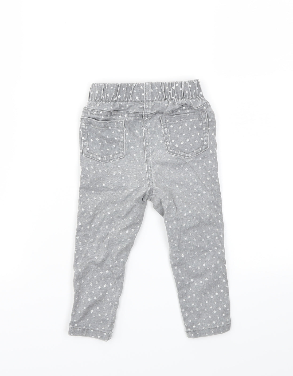 Matalan Girls Grey Argyle/Diamond  Capri Trousers Size 12-18 Months