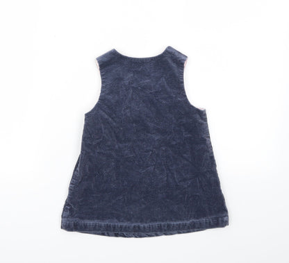 BEL BIMBO Girls Blue Animal Print  A-Line  Size 12-18 Months