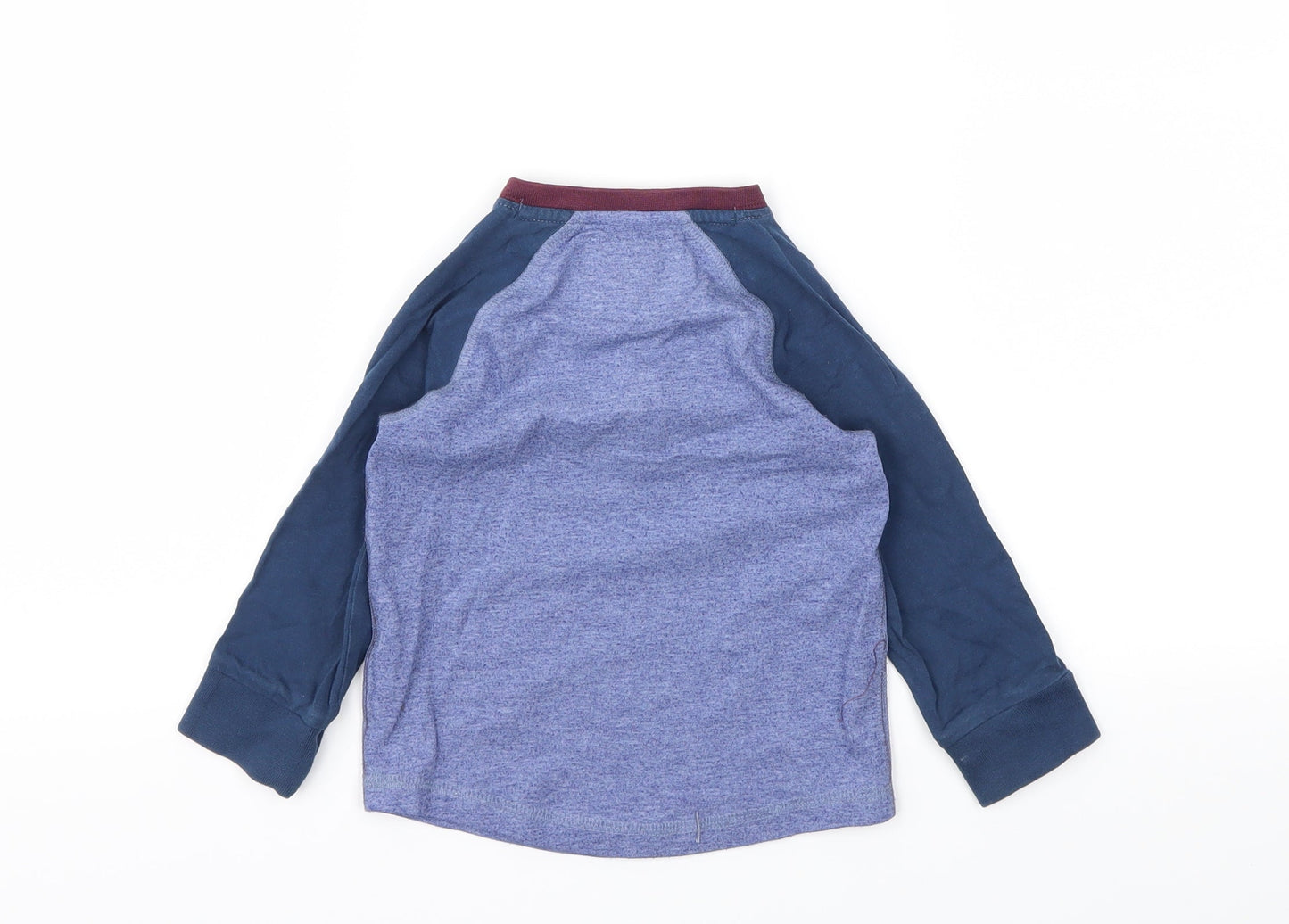 Next  Boys Blue Houndstooth  Basic T-Shirt Size 2 Years